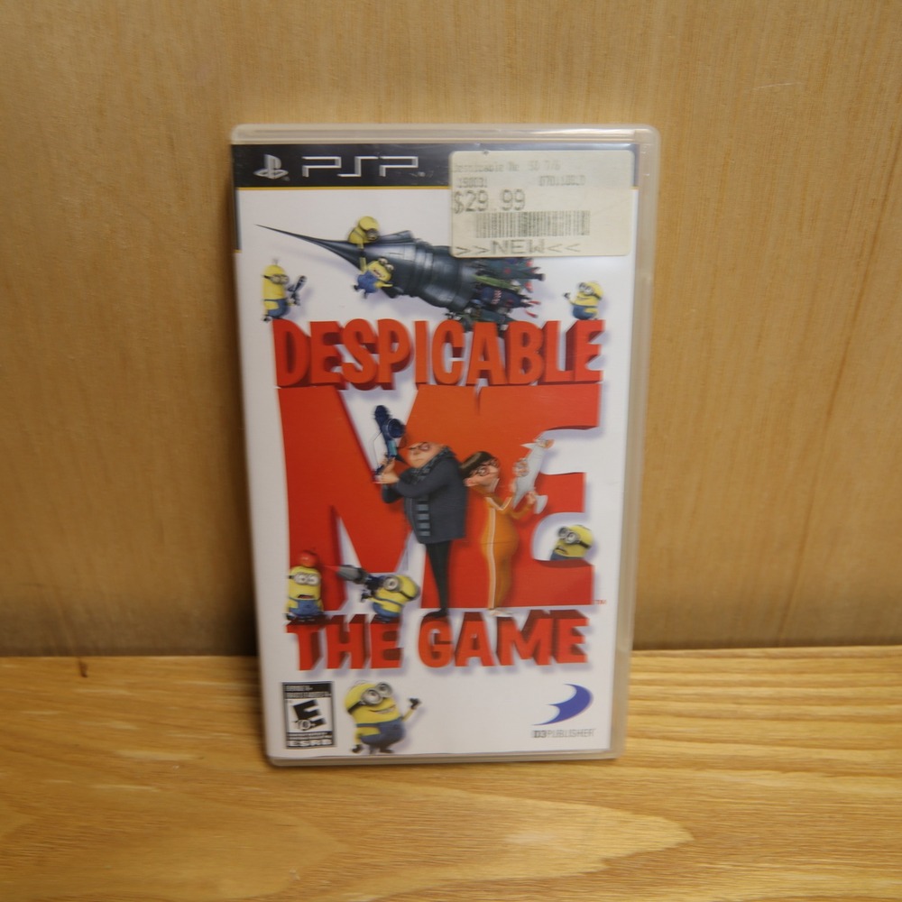 Despicable Me The Game Sony PSP UMD Action Adventure Puzzle Steve Carell CIB